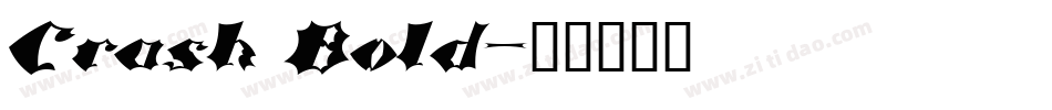 Crash Bold字体转换